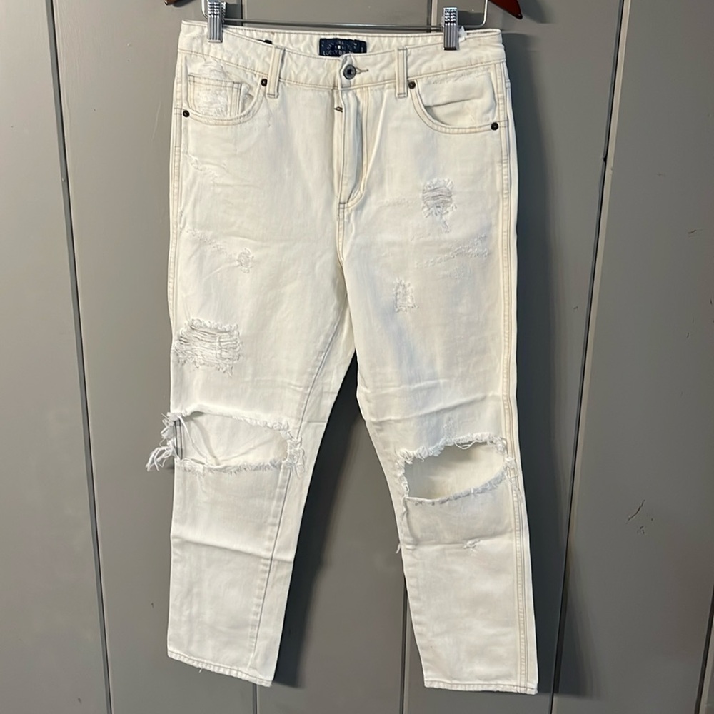 Lucky Brand High Rise Tomboy Distressed Women's Jeans